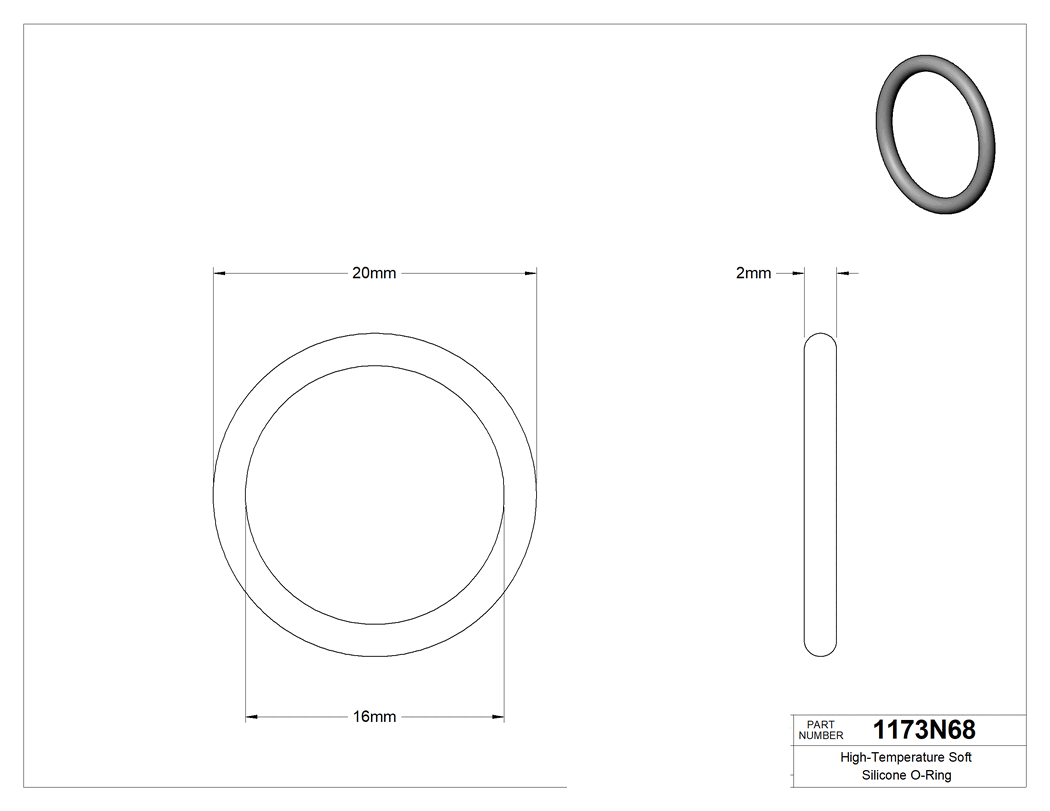 Technical drawing - 1173N68